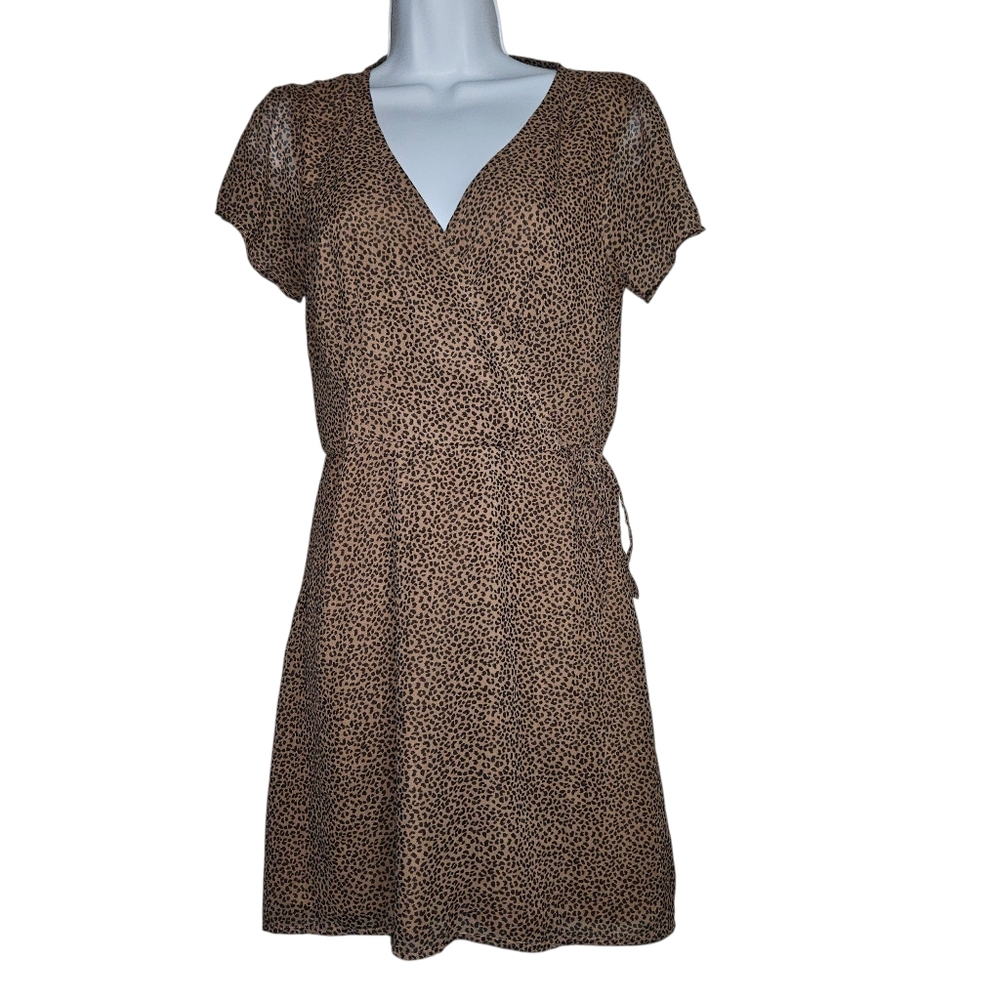 Abercrombie & Fitch Leopard Print A Line Mini Dress Size Small